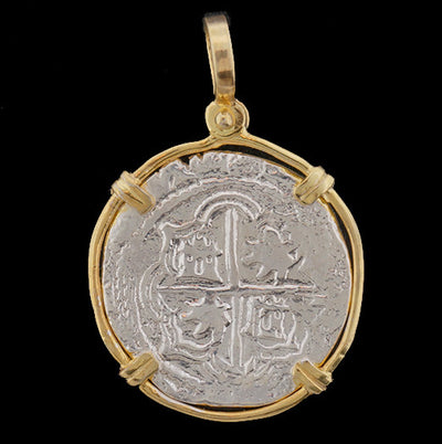 Atocha Jewelry - 2 Reales Silver Coin Pendant