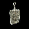 Atocha Jewelry - Long 8 Reale Silver Coin Pendant Back